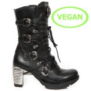  VEGAN NEGRO TRAIL NEGRO TACON ACERO New Rock M.TR003-VS1 -  