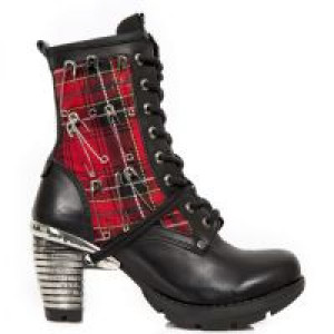  ITALI NEGRO TELA ESCOCESA ROJA TRAIL NEGRO-2 -  1