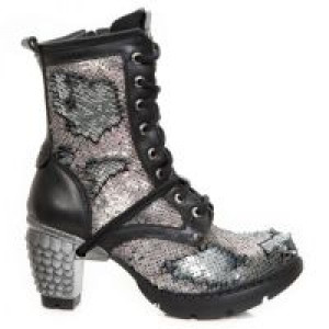 Сапоги LENTEJUELA PORTILLA, NOMADA NEGRO, TRAIL NEGRO TACON-2 DRAGON ACERO (3D) New Rock M.TR037B-S2 - маленькая картинка