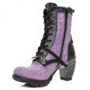  GLITTER ESPUMA LILA, NOMADA NEGRO, TRAIL NEGRO TACON-2 DRAGON ACERO (3D) -  3