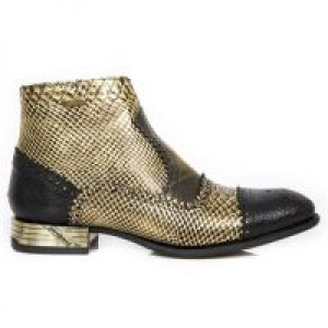  PITONE NEGRO, SNAKE ORO, BOX OROMANE, VIP96 NEGRO TACON VIP-1 ORO VIEJO New Rock M.VIP96005-S6 -  