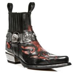   ITALI NEGRO PITON RETICULATUS ROJO DALLAS NEGRO New Rock M.WST005-S2 -  