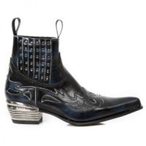  PULIK AZUL HUESO, PITONE NEGRO, DALLAS NEGRO T New Rock M.WST047H-S2 -  