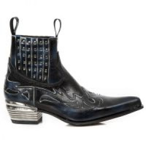  PULIK AZUL HUESO, PITONE NEGRO, DALLAS NEGRO T New Rock M.WST047H-S2 -  