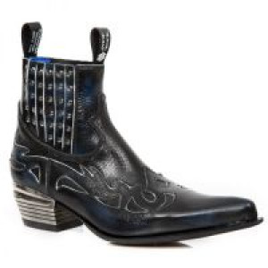  PULIK AZUL HUESO, PITONE NEGRO, DALLAS NEGRO T New Rock M.WST047H-S2 -  