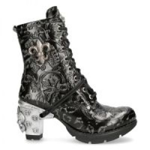   VINTAGE FLOWER NEGRO,TRAIL NEGRO TACON-2 TACON ACERO TRAIL-2 FLOR DE LYS New Rock M.TR082-S2 -  