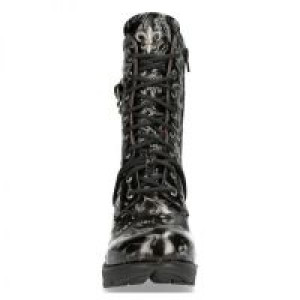   VINTAGE FLOWER NEGRO,TRAIL NEGRO TACON-2 TACON ACERO TRAIL-2 FLOR DE LYS New Rock M.TR082-S2 -  