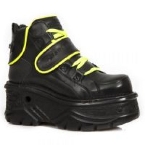  M.1077-S1 CRUST NEGRO, RIBETE FLUOR AMARILLO, TURBO NEGRO New Rock M.1077-S1 -  