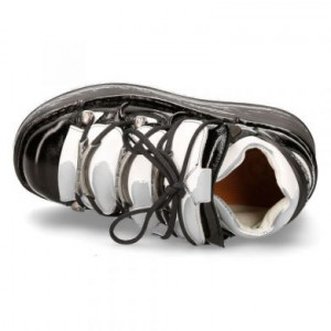  M-106-S118 CHAROL NEGRO ARRUGADO, NAPA BLANCA,MARTE NEGRO New Rock M.106-S118 -  