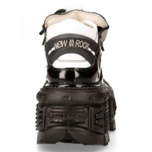  M-106-S119 CHAROL NEGRO ARRUGADO, NAPA BLANCA, TANK NEGRO SIN HERRAJES New Rock M.106-S119 -  