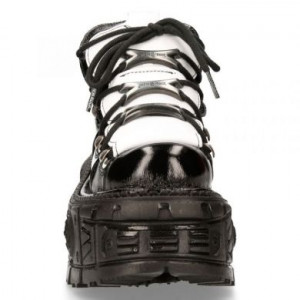  M-106-S119 CHAROL NEGRO ARRUGADO, NAPA BLANCA, TANK NEGRO SIN HERRAJES New Rock M.106-S119 -  