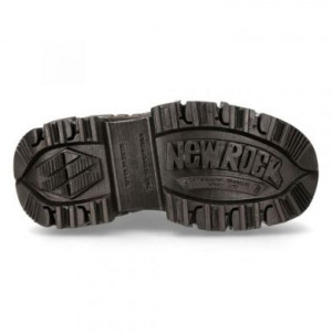  M-106-S119 CHAROL NEGRO ARRUGADO, NAPA BLANCA, TANK NEGRO SIN HERRAJES New Rock M.106-S119 -  
