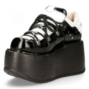  M-120N-S49 CHAROL ARRUGADO NEGRO, CHAROL ARRUGADO NEGRO, NAPA BLANCA, MARTE NEGRO New Rock M.120N-S49 -  