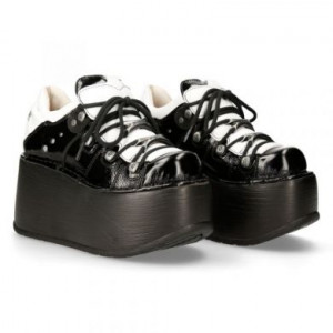  M-120N-S49 CHAROL ARRUGADO NEGRO, CHAROL ARRUGADO NEGRO, NAPA BLANCA, MARTE NEGRO New Rock M.120N-S49 -  