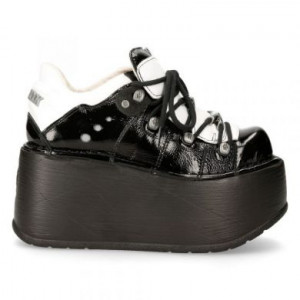  M-120N-S49 CHAROL ARRUGADO NEGRO, CHAROL ARRUGADO NEGRO, NAPA BLANCA, MARTE NEGRO New Rock M.120N-S49 -  