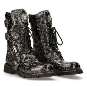  M.1473-R44 VINTAGE FLOWER NEGRO, PLANING NEGRO SIN New Rock M.1473-R44 -  
