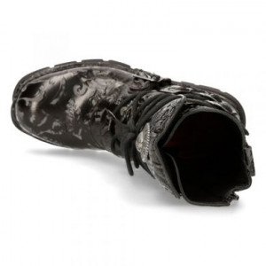  M.1473-R44 VINTAGE FLOWER NEGRO, PLANING NEGRO SIN New Rock M.1473-R44 -  