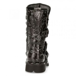  M.1473-R44 VINTAGE FLOWER NEGRO, PLANING NEGRO SIN New Rock M.1473-R44 -  