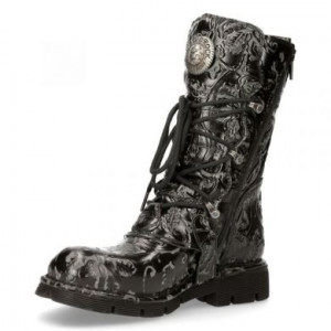  M.1473-R44 VINTAGE FLOWER NEGRO, PLANING NEGRO SIN New Rock M.1473-R44 -  