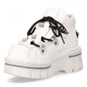  M-215-S7 NAPA BLANCA, TECHNO BLANCO ACERO LATERAL + MUELLE New Rock M.215-S7 -  