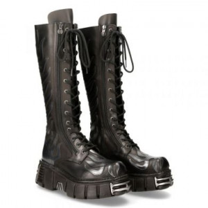  M.350-C1 CRUST NEGRO Y PULIK ACERO, TOWER NEGRO ACERO New Rock M.350-C1 -  