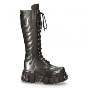  M.350-C1 CRUST NEGRO Y PULIK ACERO, TOWER NEGRO ACERO New Rock M.350-C1 -  