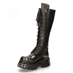  M.350-C1 CRUST NEGRO Y PULIK ACERO, TOWER NEGRO ACERO New Rock M.350-C1 -  