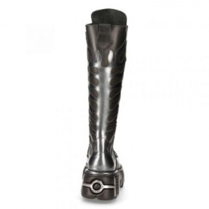  M.350-C1 CRUST NEGRO Y PULIK ACERO, TOWER NEGRO ACERO New Rock M.350-C1 -  