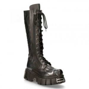  M.350-C1 CRUST NEGRO Y PULIK ACERO, TOWER NEGRO ACERO New Rock M.350-C1 -  