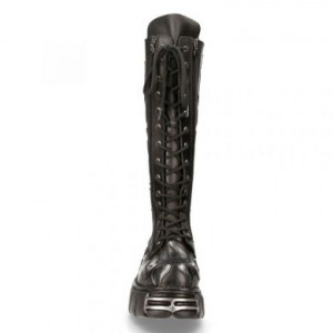  M.350-C1 CRUST NEGRO Y PULIK ACERO, TOWER NEGRO ACERO New Rock M.350-C1 -  