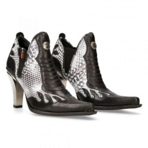  M-BULL020-C11 PITONE NEGRO, PITON BLANCO LUXOR NEGRO BULL NEGRO TACON KANSAS ACERO New Rock M.BULL020-C11 -  