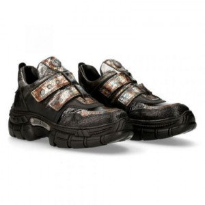  M.CRASH020-C7 PITONE NEGRO, JUPITER AZUL, CHAROL NEGRO, ITALI NEGRO, PULIK ACERO, CRASH NEGRO LATERA New Rock M.CRASH020-C7 -  