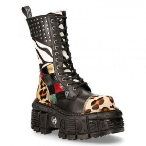  M-MILI244-C1 LEOPARDO PELO MARRON, CRUST NEGRO, PATCHWORK ROJO AMARILLO VERDE, CEBRA NEGRA, TANK NEG -  2