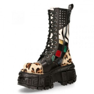  M-MILI244-C1 LEOPARDO PELO MARRON, CRUST NEGRO, PATCHWORK ROJO AMARILLO VERDE, CEBRA NEGRA, TANK NEG -  4