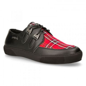  M-REBEL001-V4 VEGAN BLANCO, TELA ESCOCESA ROJA, REBEL NEGRO New Rock M.REBEL001-V4 -  