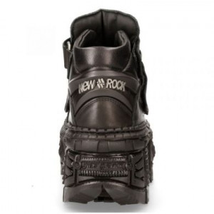 M-WALL009-C5 CRUST NEGRO, LUXOR NEGRO, TANK CASCO NEGRO SIN HERRAJES New Rock M.WALL009-C5 -  