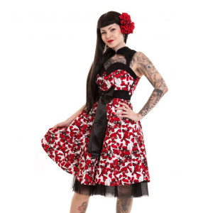  VIVA DRESS LADIES RED FLORA - 