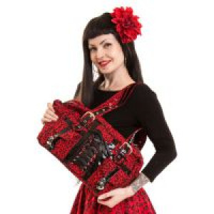  FATAL BAG LADIES RED CHECK Rockabella B-FATAL-RC -  