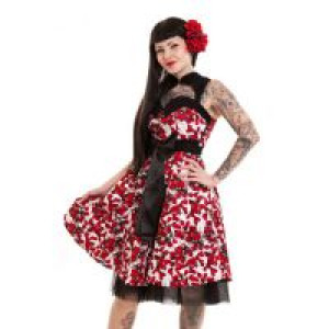  VIVA DRESS LADIES RED FLORA Rockabella D-VIVA-R -  