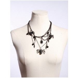  spiders beads necklace - 
