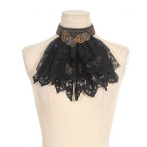  gears layers lace collar - 