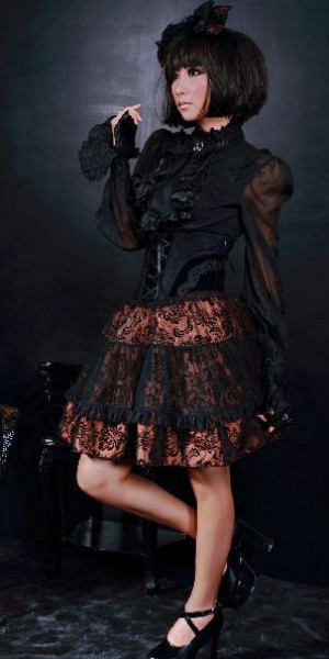  high waist layers skirt with  hair band /  /  /  - 