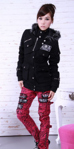  punk skull trousers - 
