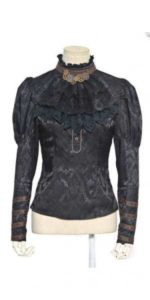  c  jacquard long sleeves blouse /  /  /  - 
