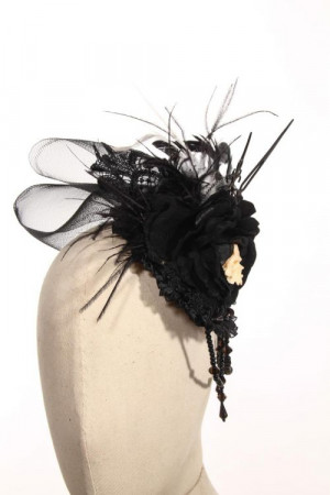  Steampunk Headdress Black - 