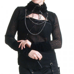  high collar cardigan - 