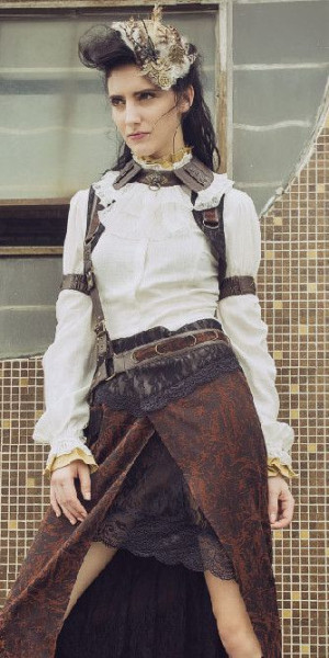  Steampunk Shirt White - 