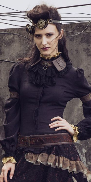  Steampunk Shirt Black - 