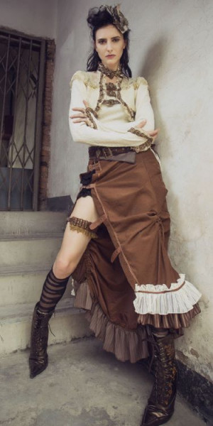  Steampunk Shirt White - 