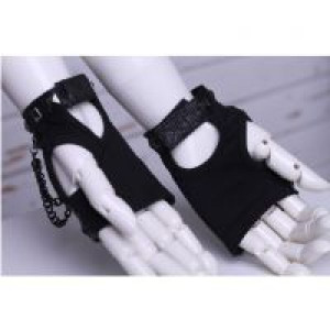  punk studs fingerless gloves /  /  /  -  2